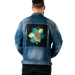 Veste Venado Jean Bleu - Broderie Tigre