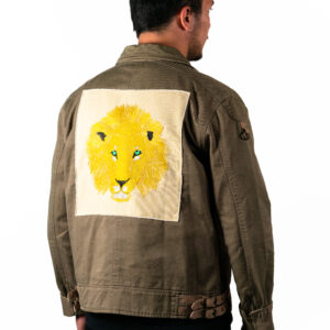 Veste Kaki - Broderie Lion