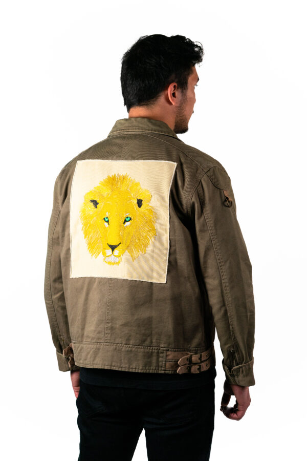 Veste Kaki - Broderie Lion