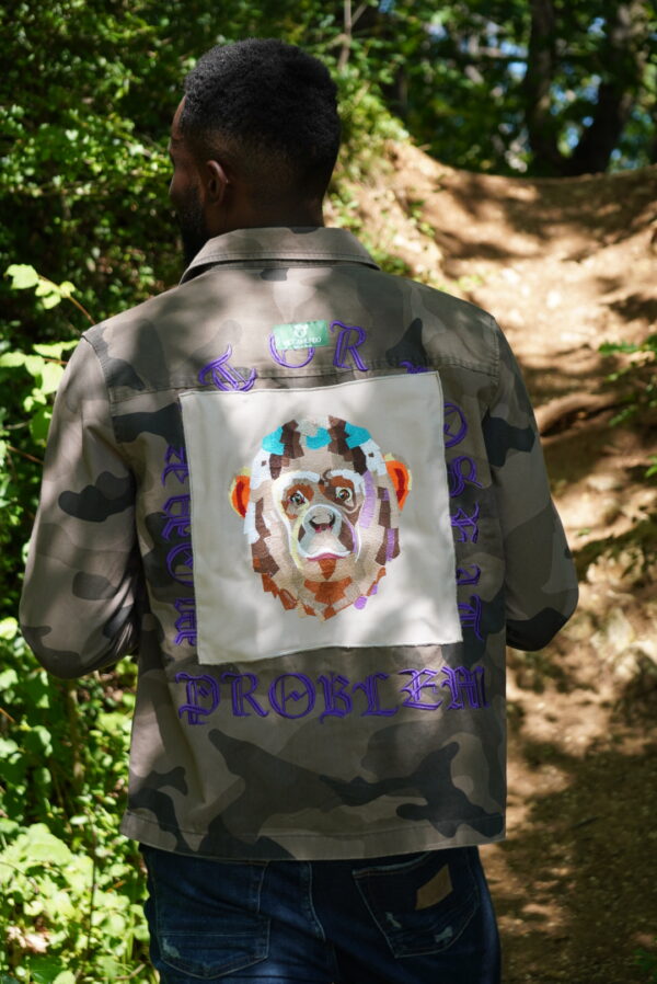 Veste Nokomi - Broderie Chimpanzé