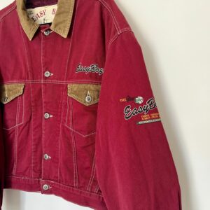 Veste Jean Bordeaux Old' School EasyBoy - Broderie Serpent