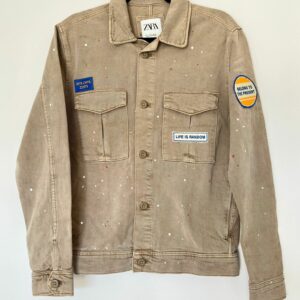 Veste Nomad Jean Beige - Broderie Serpent
