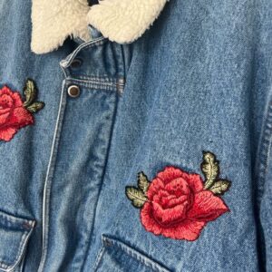 Veste Lupa Jean Brodé - Broderie Loup