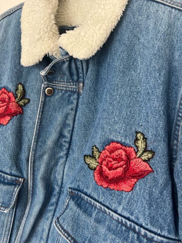 Veste Lupa Jean Brodé - Broderie Loup