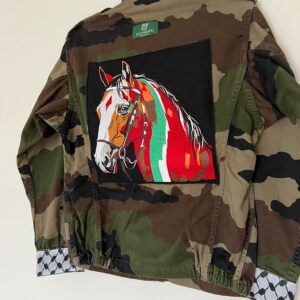 Veste Pueblo Army - Broderie Cheval