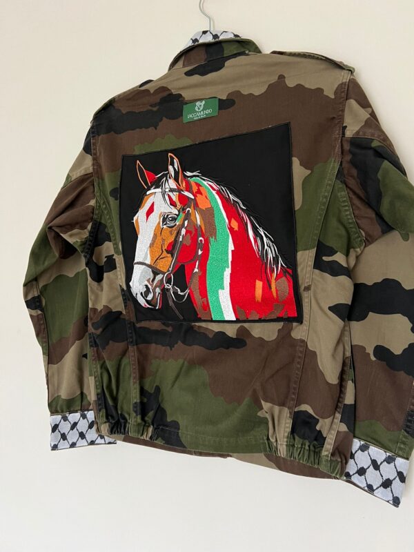 Veste Pueblo Army - Broderie Cheval